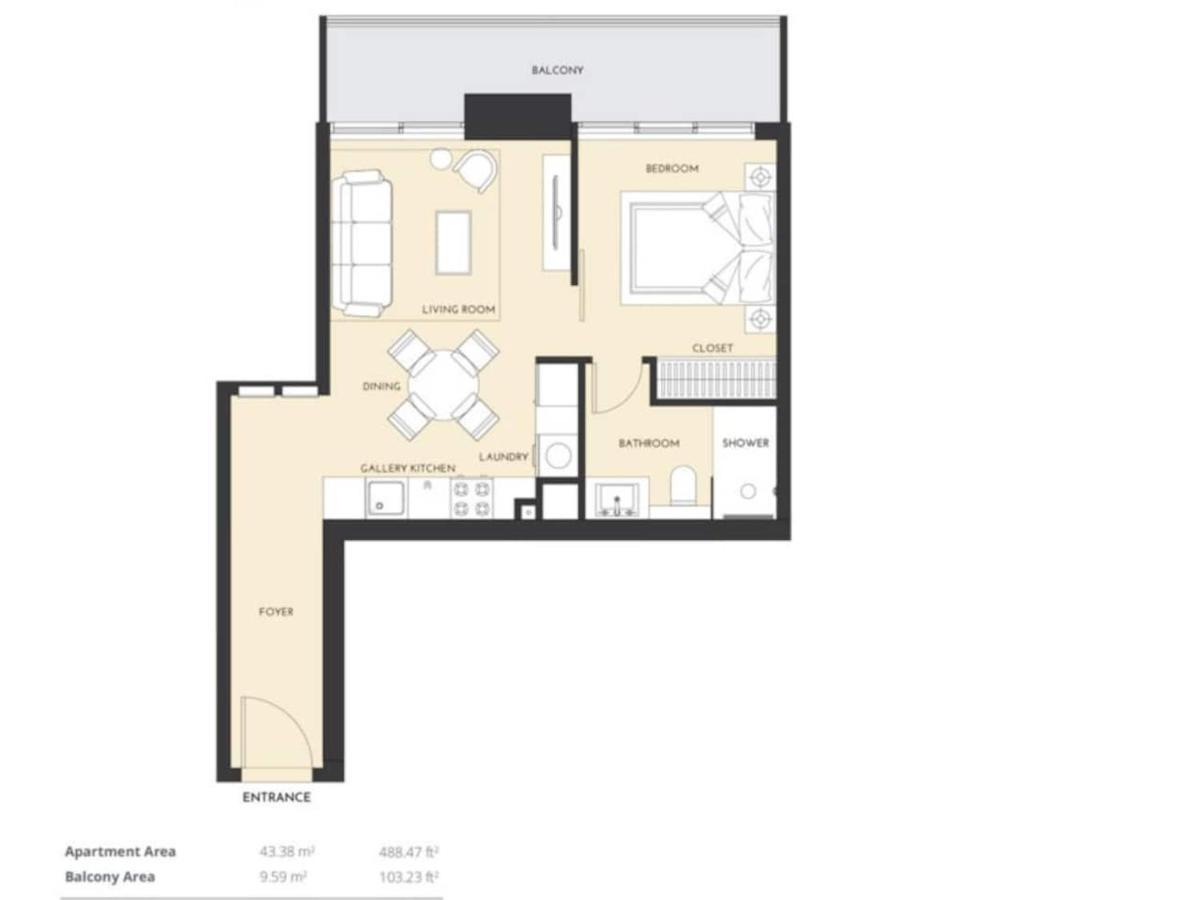 Promo I Sea View I 1 Bedroom I One Tower I Marina Appartamento